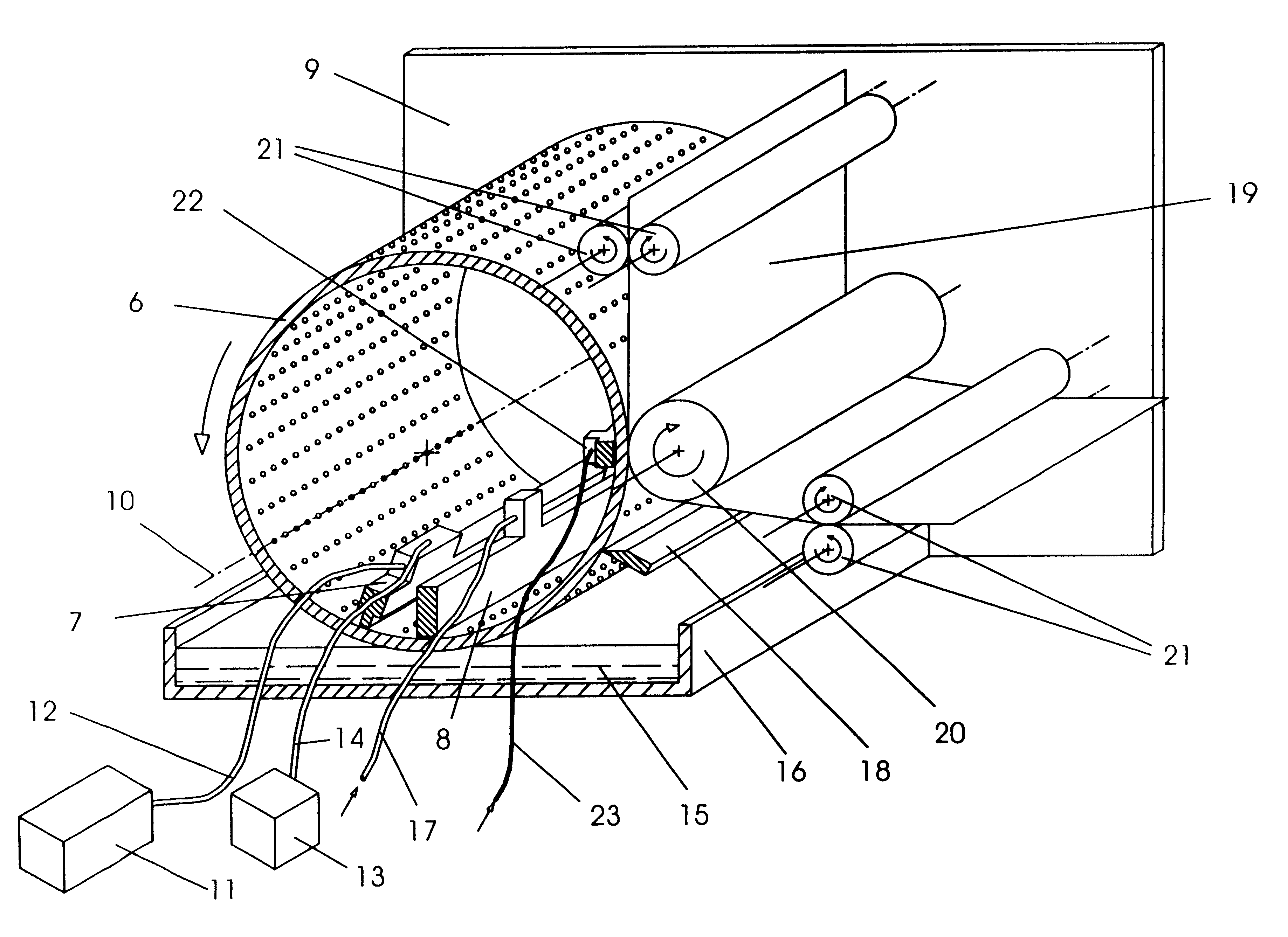 Method, device and printing form for transferring free-flowing printing ink onto a printing material