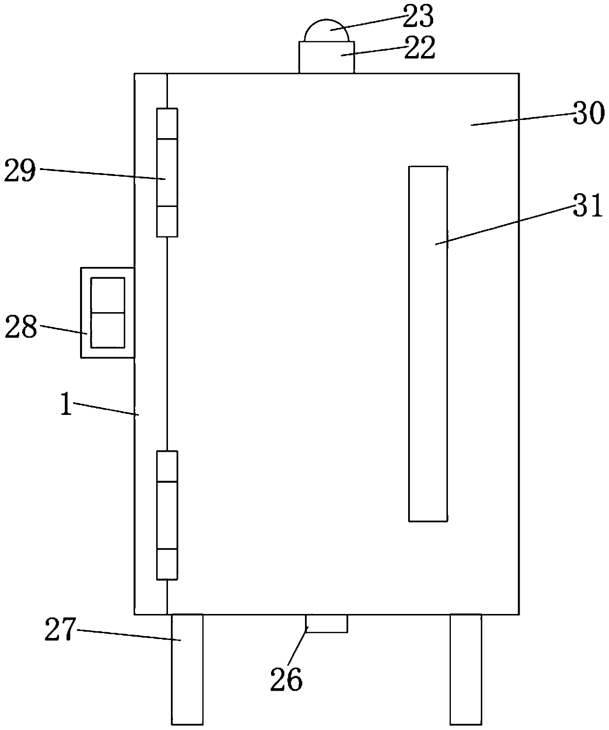 Medical liver and gallbladder interventional nursing waste liquid treatment device