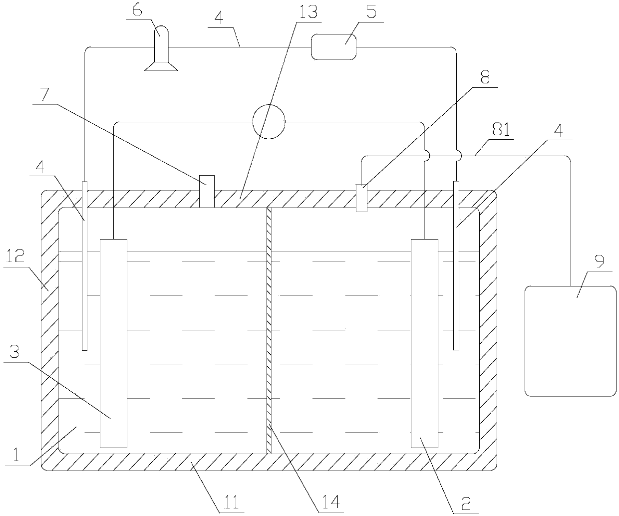 Method for electrolytically treating high ammonia-nitrogen wastewater