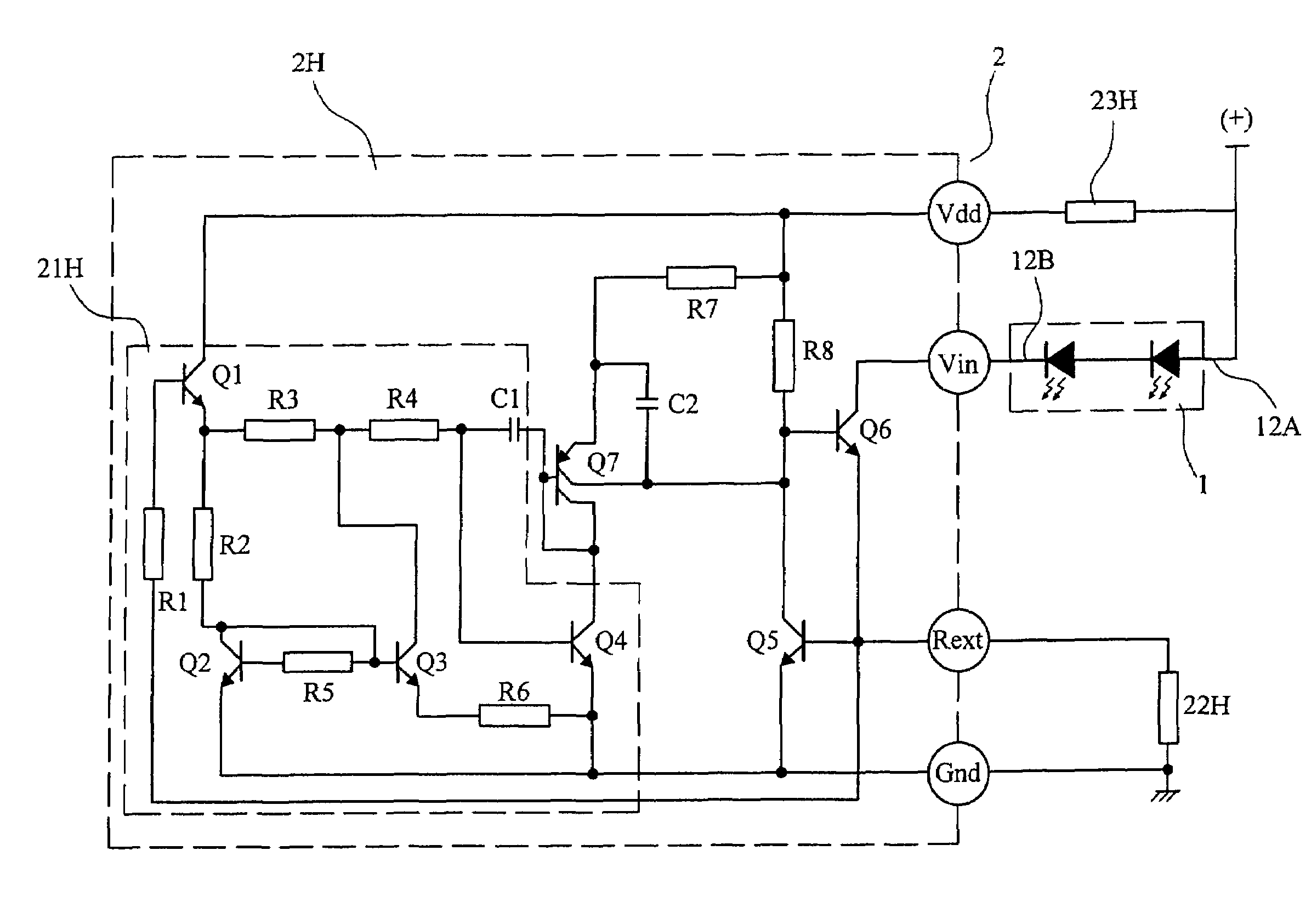 Strip light with constant current