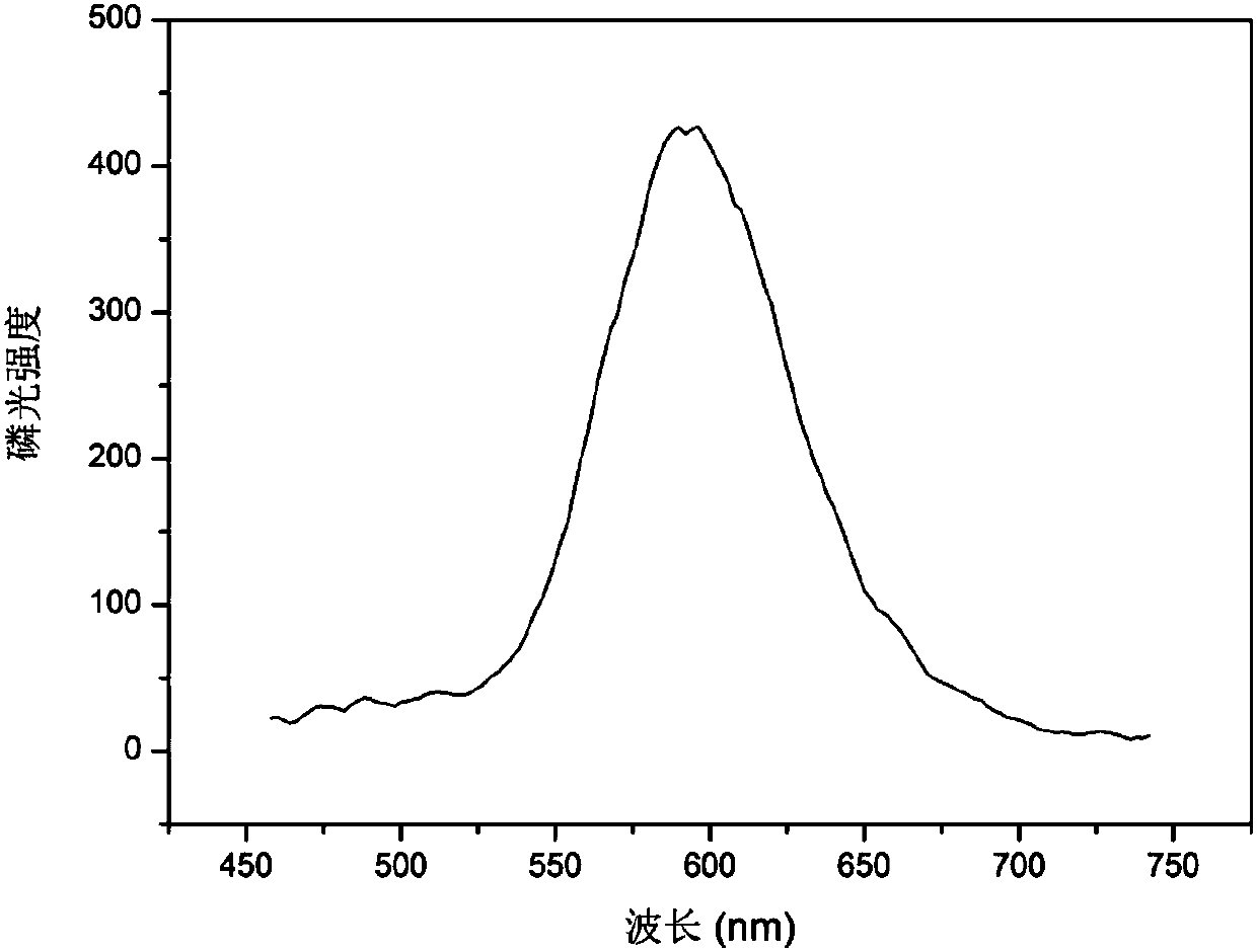 Preparation and application of solid phosphorescent probe material based on Mn-doped ZnS quantum dot