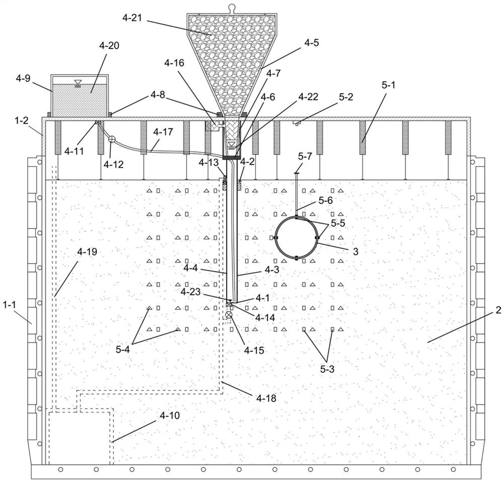 Centrifugal model test device and method for researching underground diaphragm wall construction environment effect