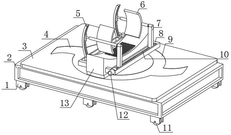 Steering device special for wind power tower drum