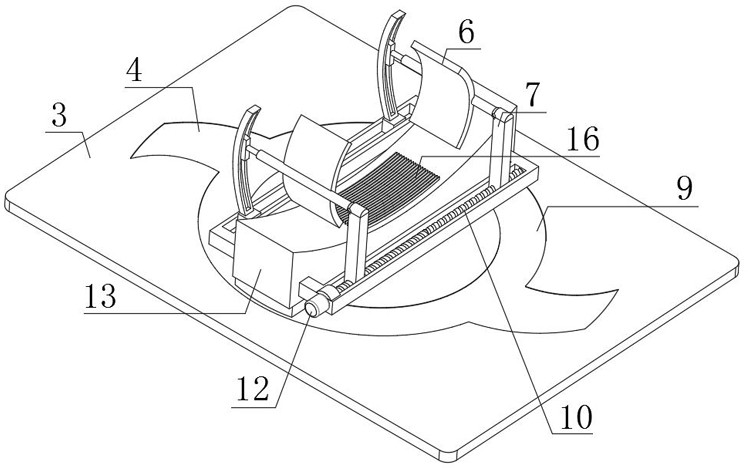 Steering device special for wind power tower drum