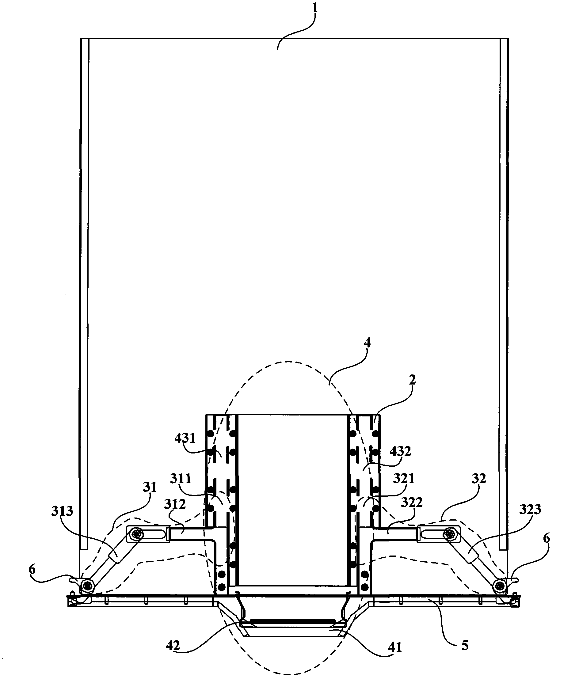 Flashboard device, frame and case of large-scale communication equipment