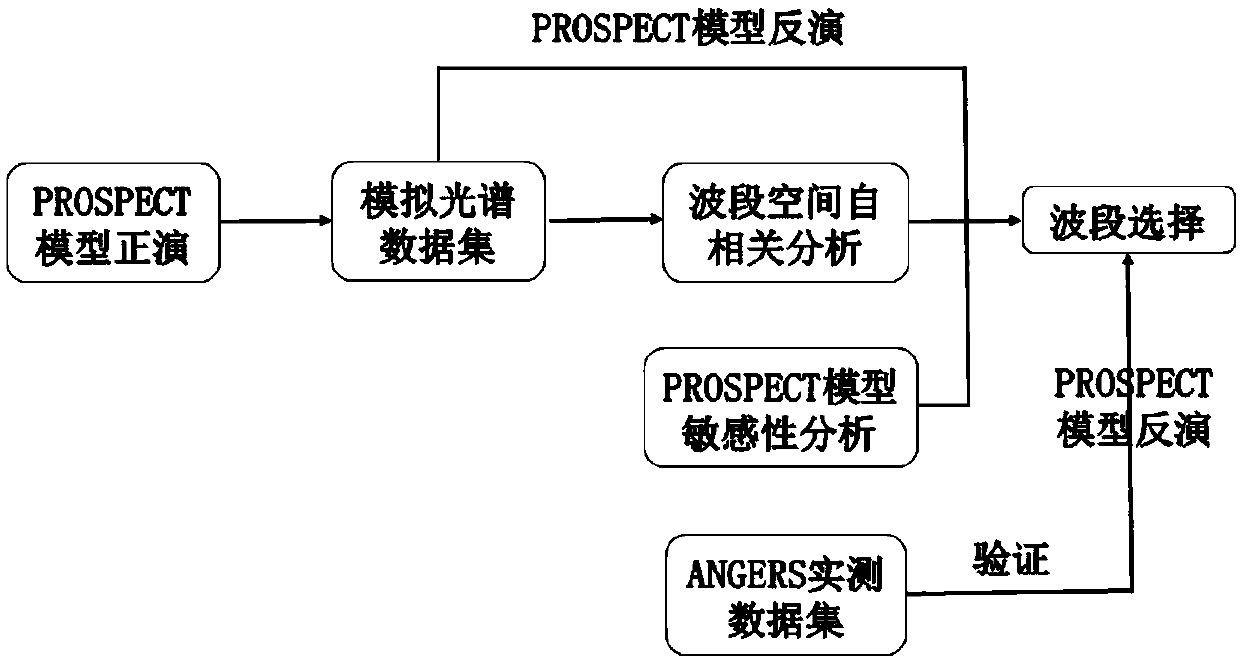 Multi-spectral laser radar wavelength selection method for vegetation biochemical parameter detection