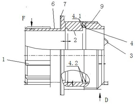 Spline structure body with multiple convex keys on inner layer wall of aluminum alloy hollow sleeve and machining method