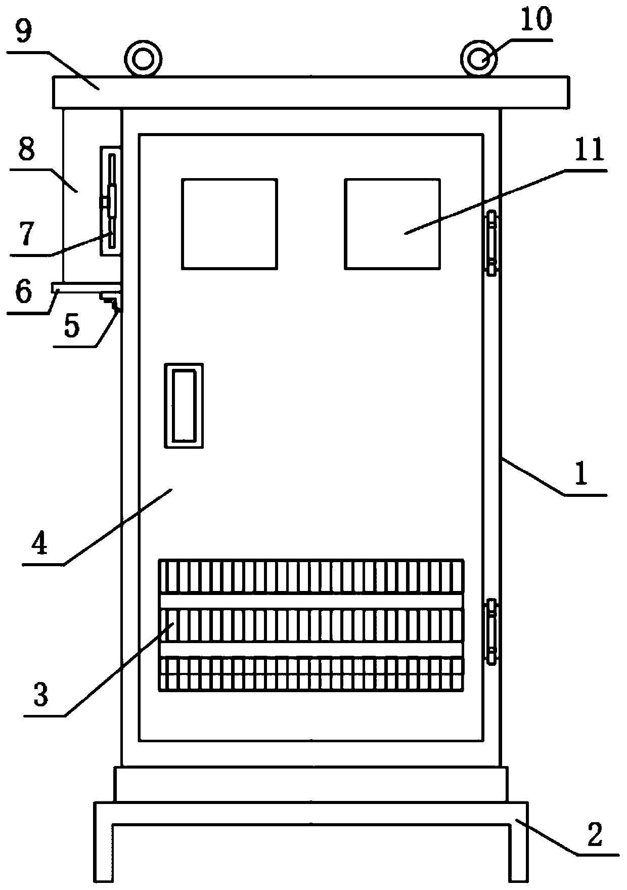 Off-grid inverter cabinet with heat dissipation function