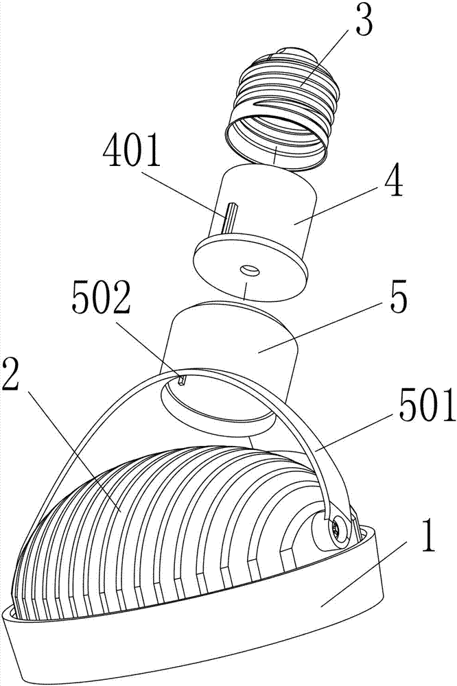 Rotating led bulb light