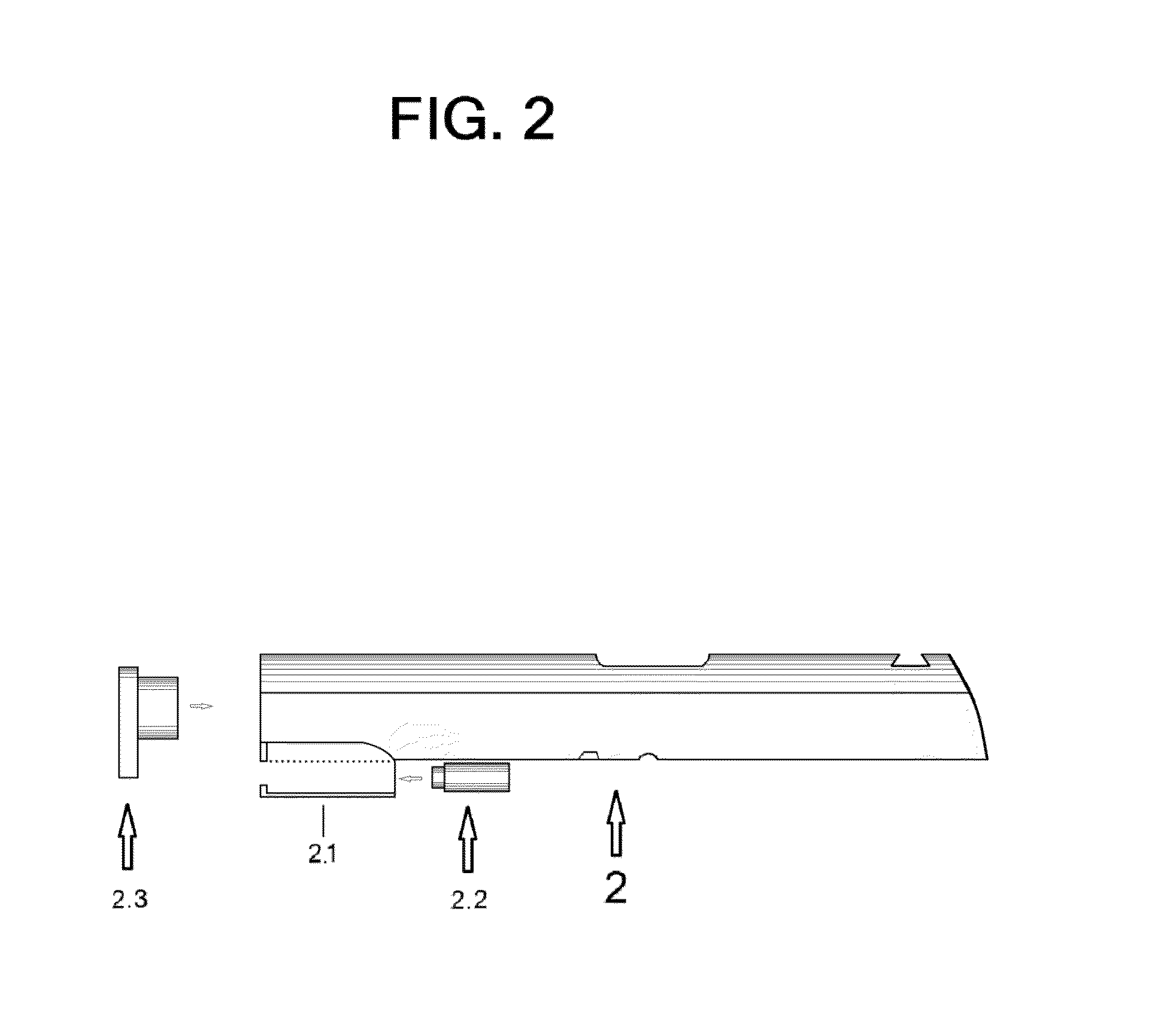 In-line locking system for pistol conversion kits and complete handguns