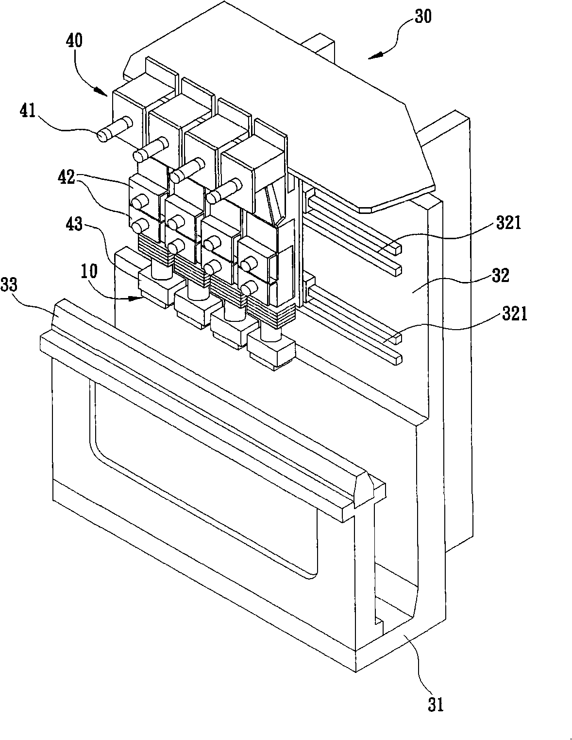 Hot pressing mechanism