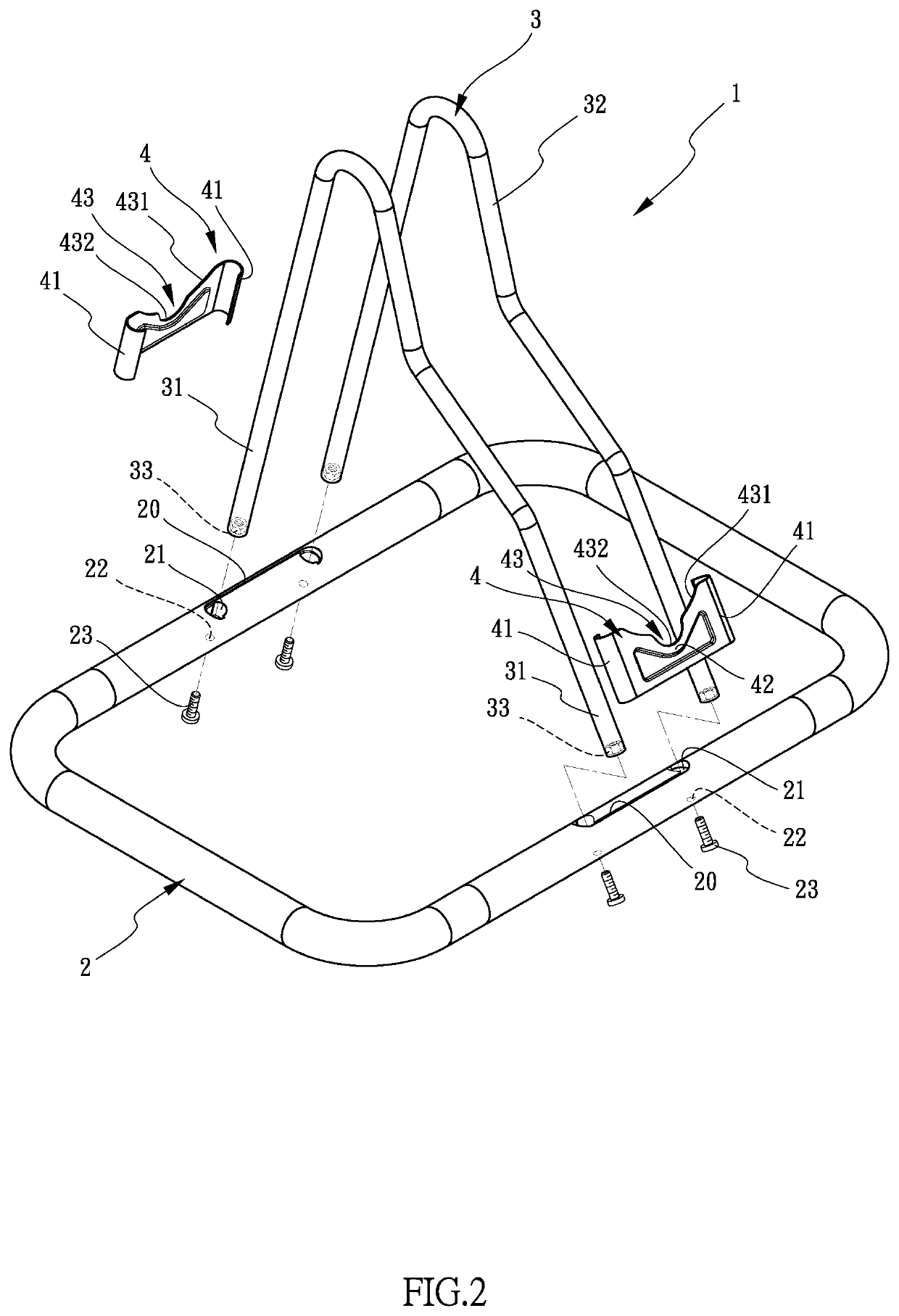 Bicycle parking rack