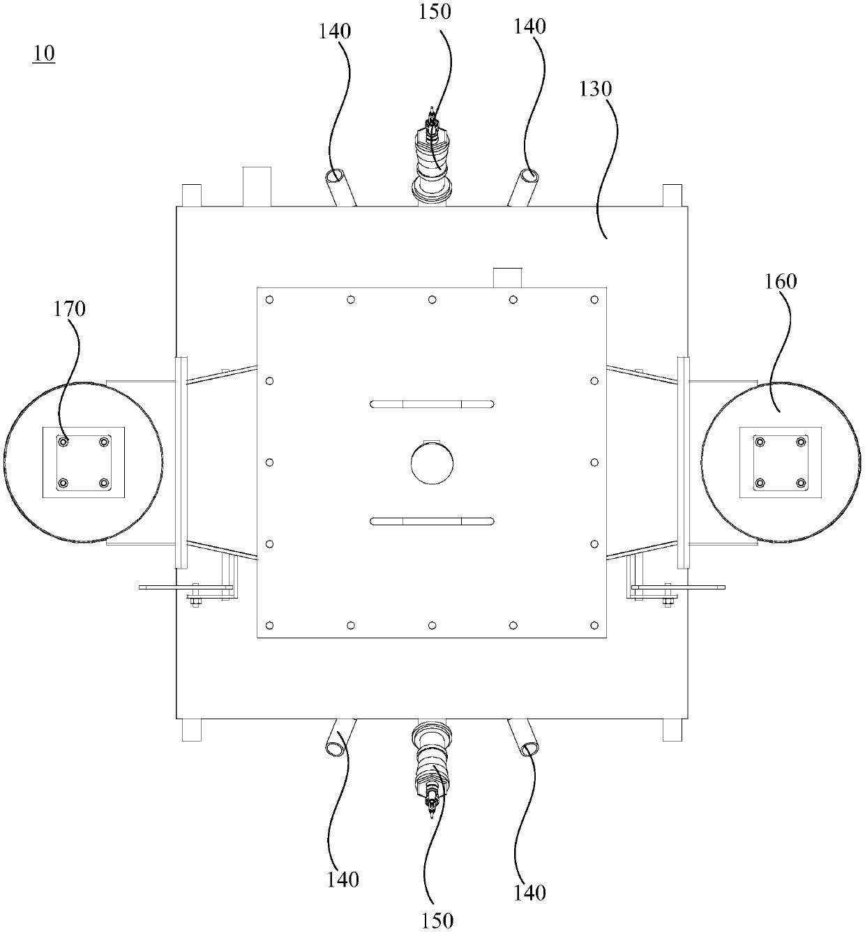 Combustion system and overhead regenerative burner