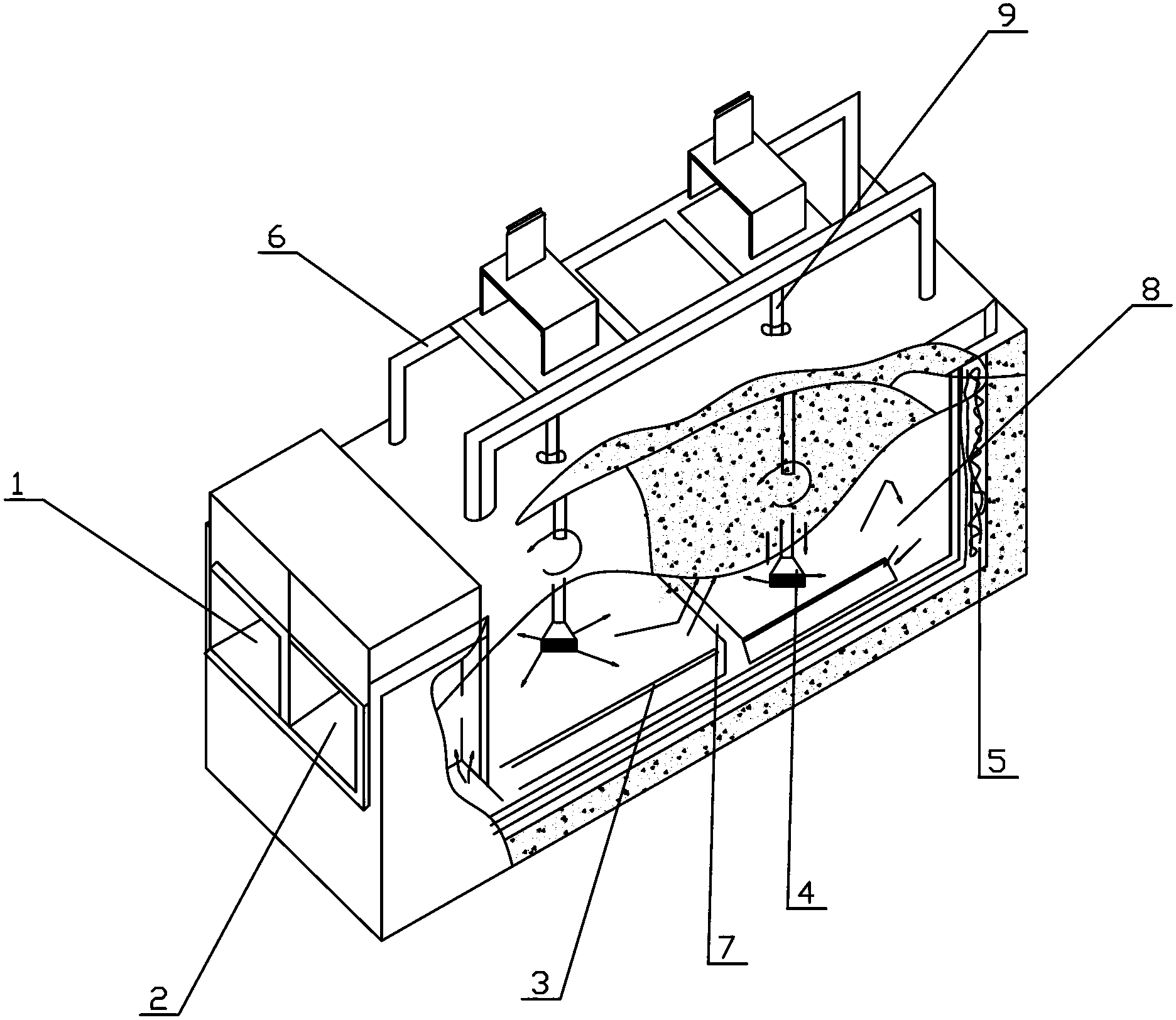 Out-of-furnace degassing device