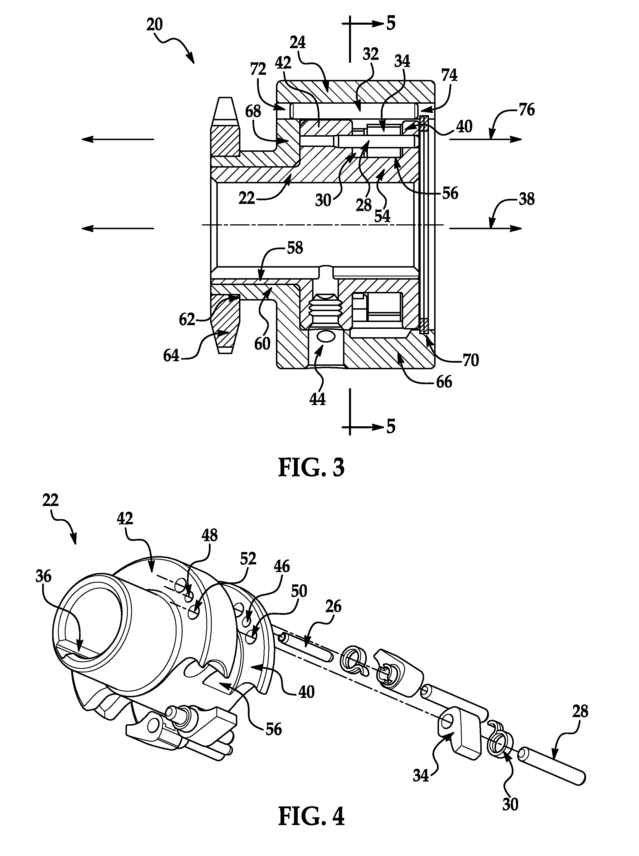 Pin and pawl style bi-directional overrunning clutch