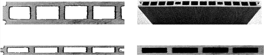 Composite material of imitated glass reinforced plastic, its manufacture method and its application