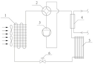 Air source heat pump based on phase change energy storage type heat exchanger defrosting and control method thereof