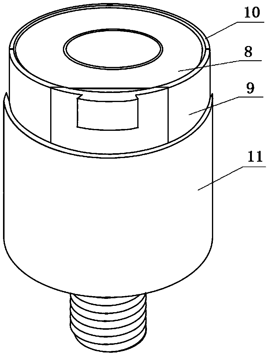 Plate deep-drawing device for electronic universal testing machine