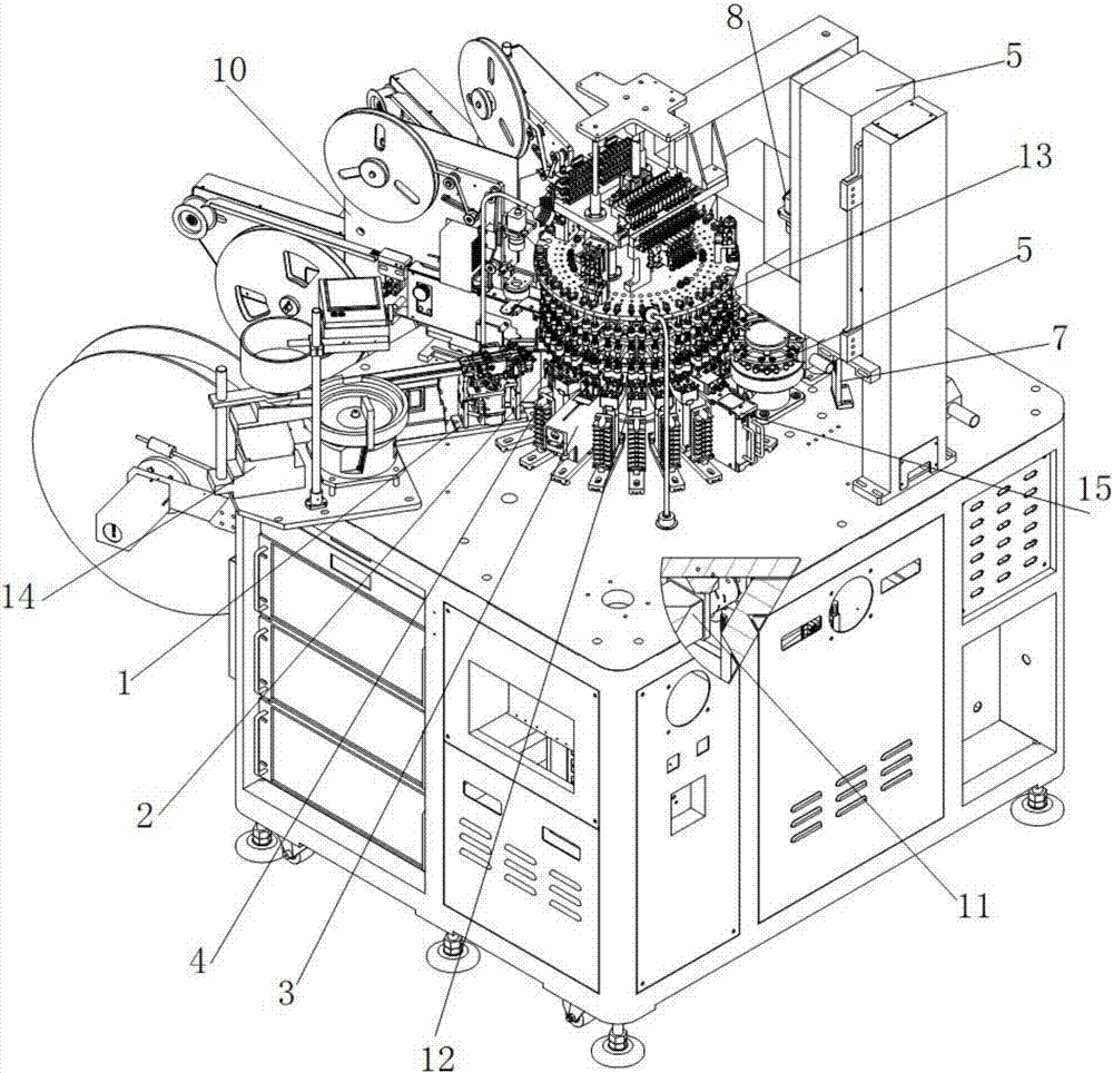 All-in-one machine equipment used for automatic production of electronic component