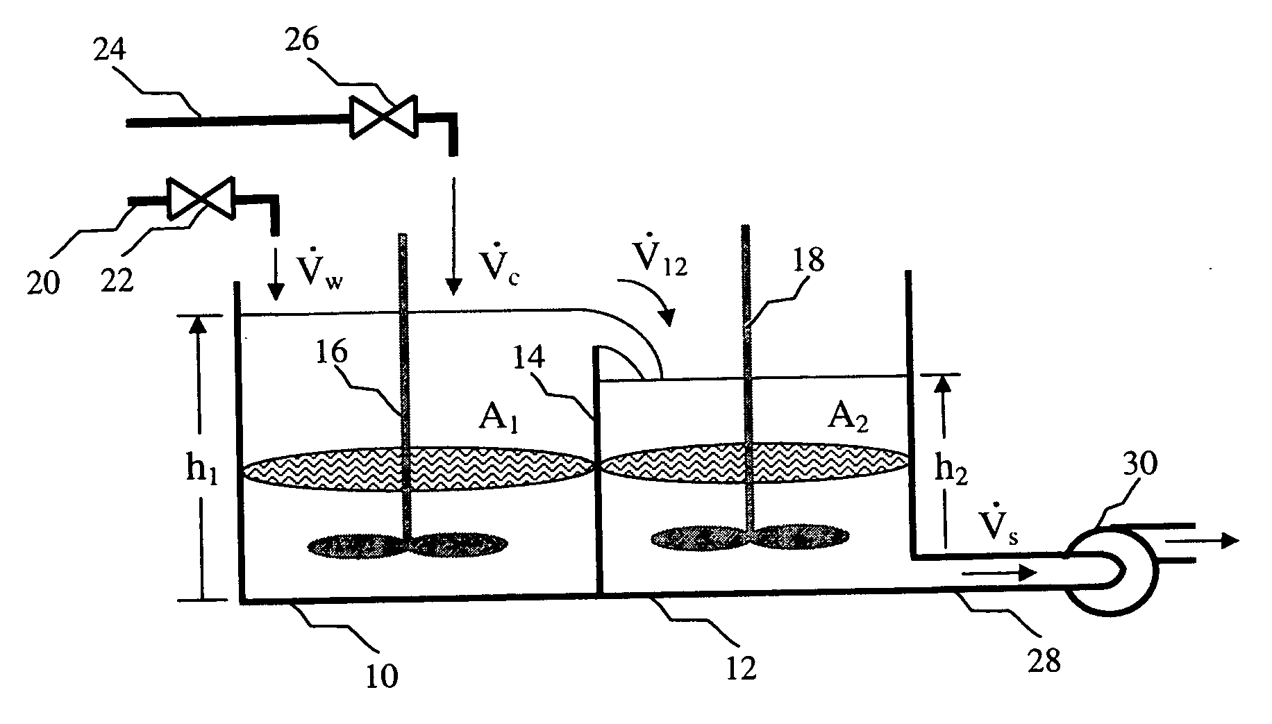 Methods for determining a volumetric ratio of a material to the total materials in a mixing vessel