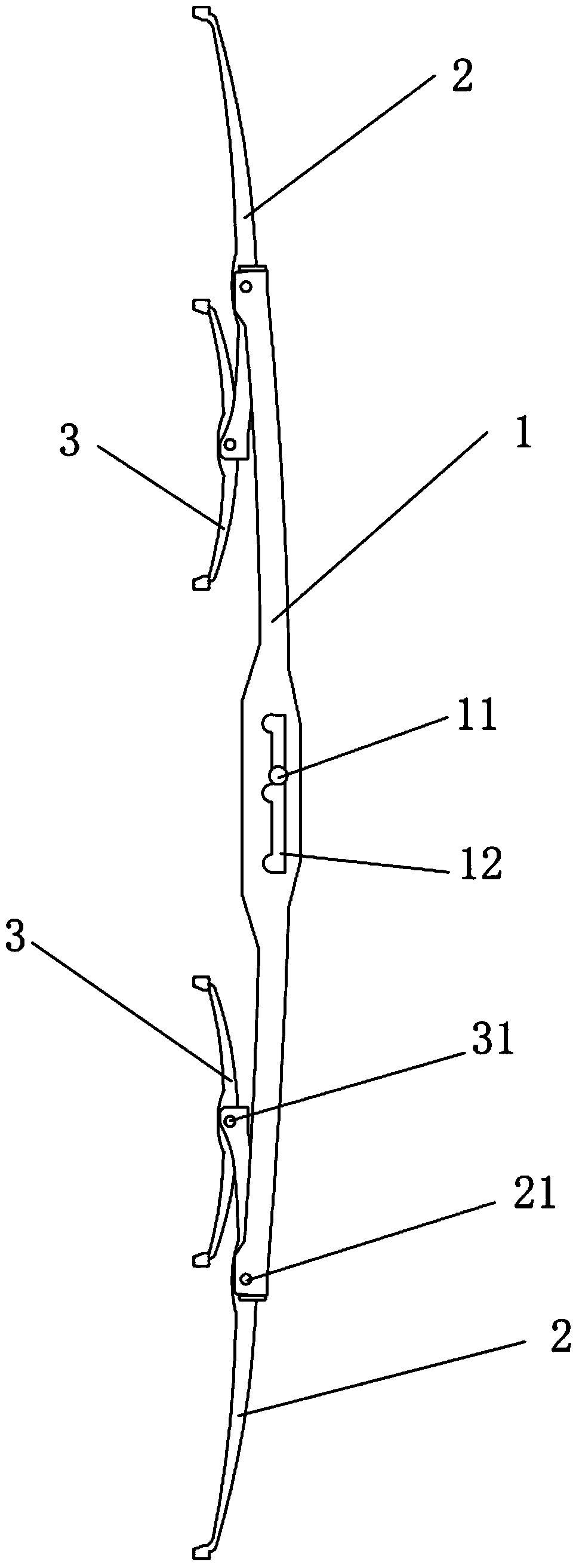 Automobile windshield wiper framework