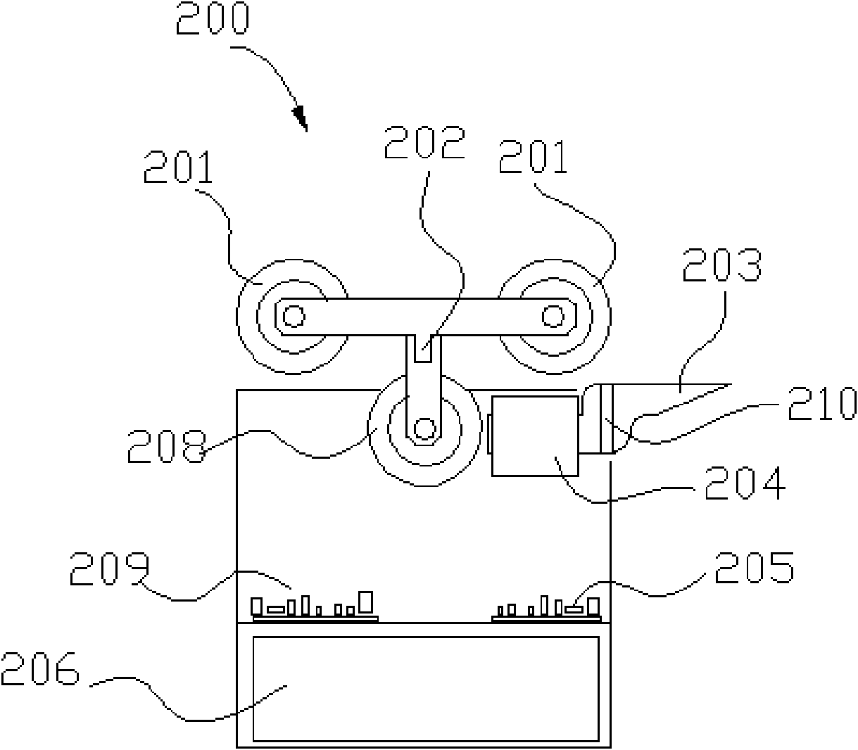 Ultrasonic icebreaking device for power transmission line