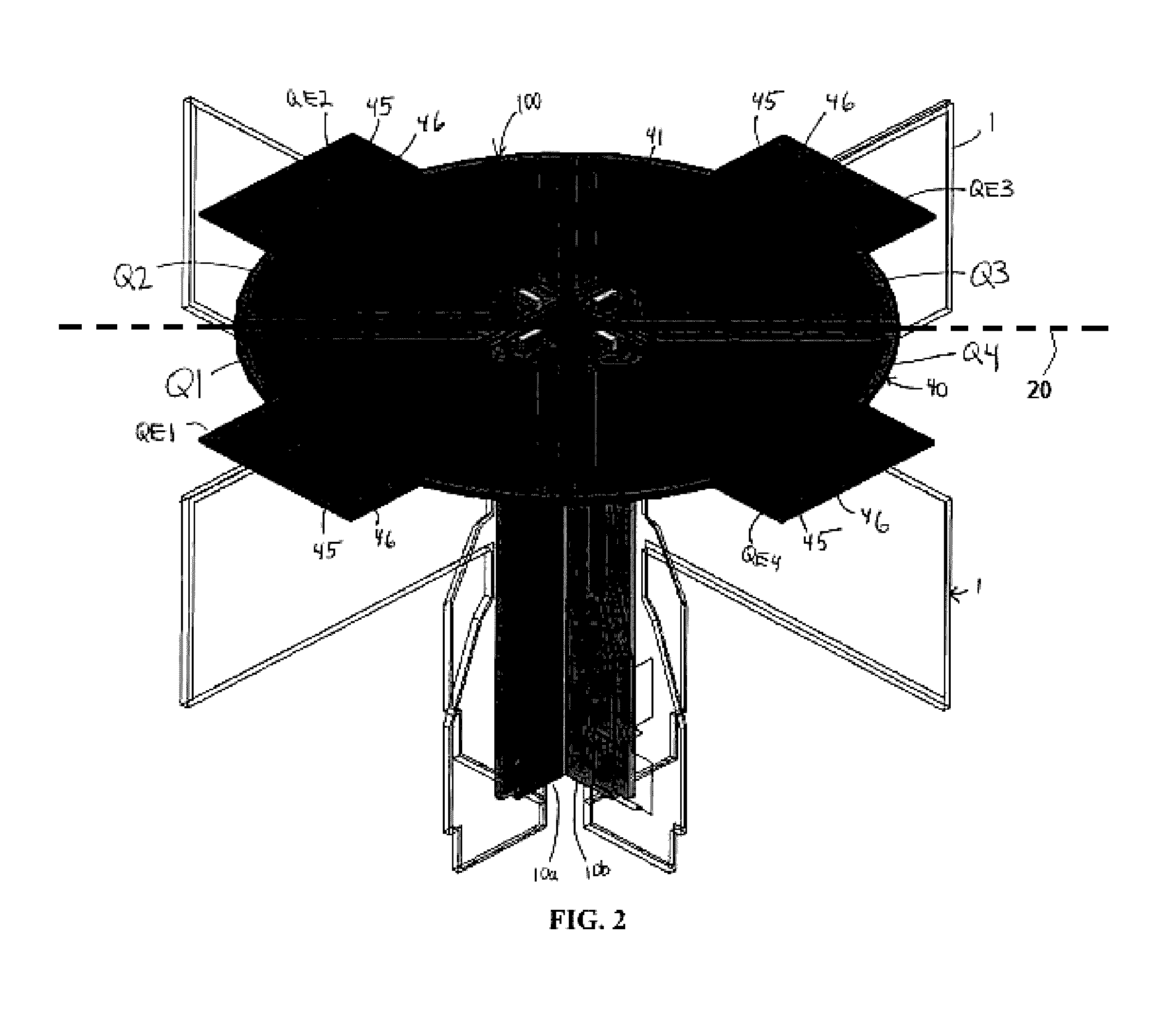 Compact wideband dual polarized dipole