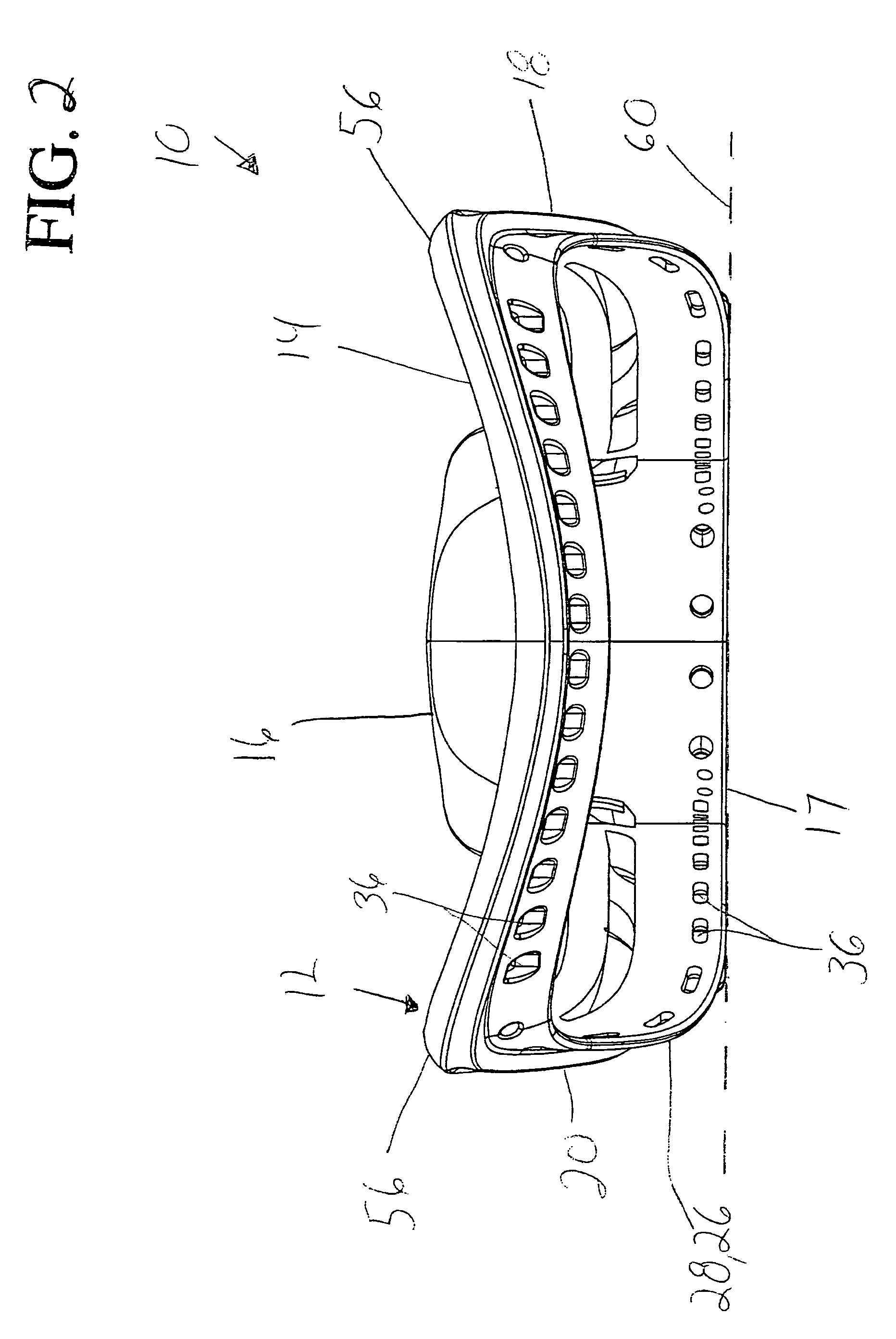 Lacrosse head with cushioned sidewalls