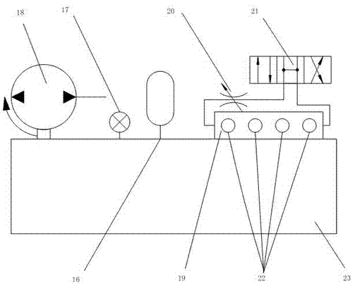 Performance parameter test system of silicon oil damper for vehicle