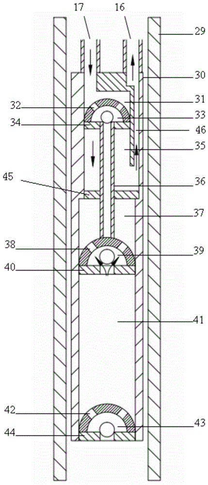 Underground hydraulic piston pump