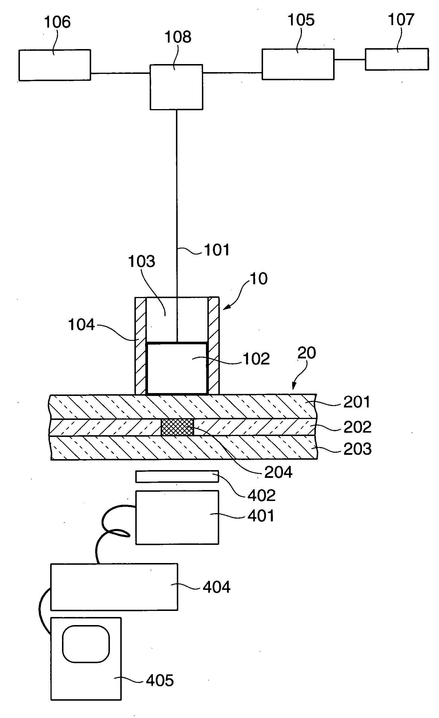 Photothermal conversion spectroscopic analysis method and microchemical system for implementing the method