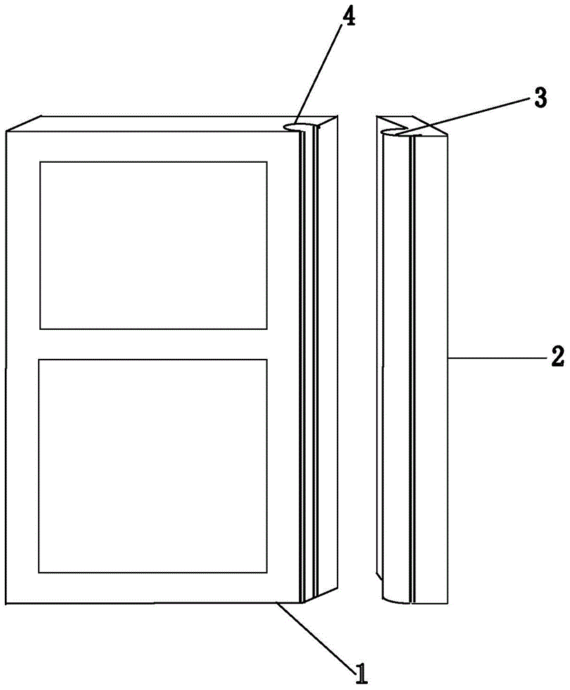 Instant installation safety fixation hinge-free door