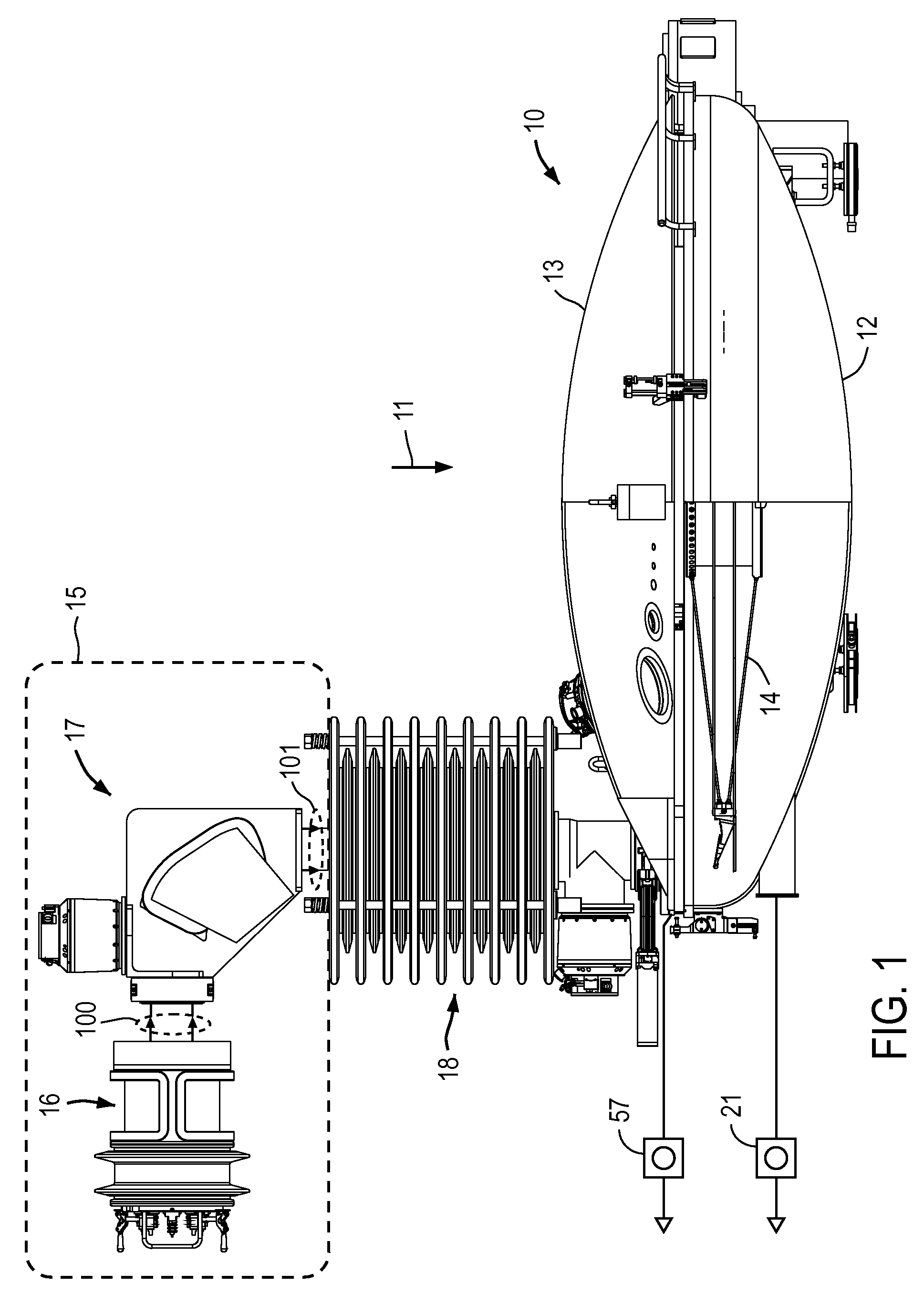 Ion source assembly for ion implantation apparatus and a method of generating ions therein