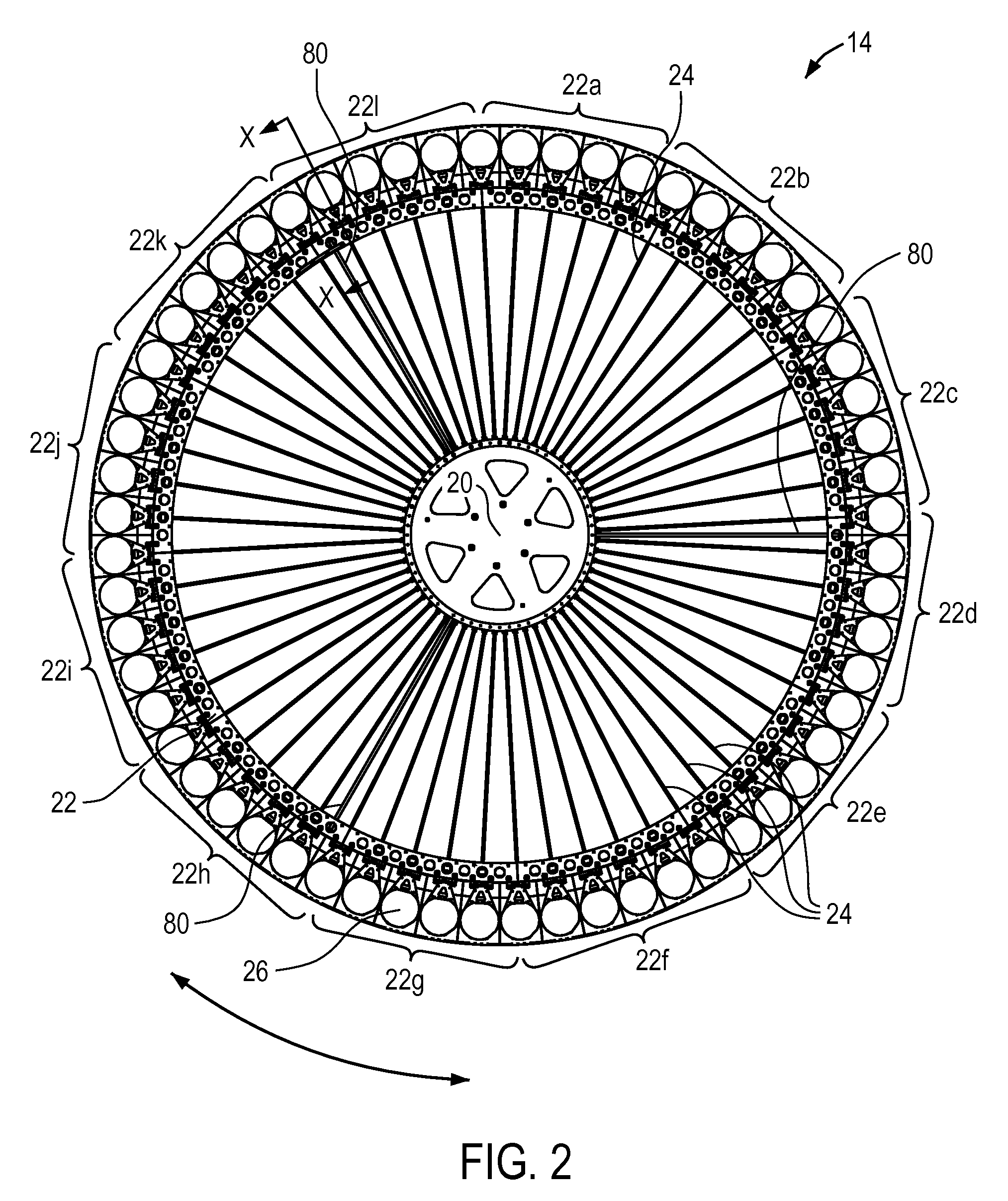 Ion source assembly for ion implantation apparatus and a method of generating ions therein