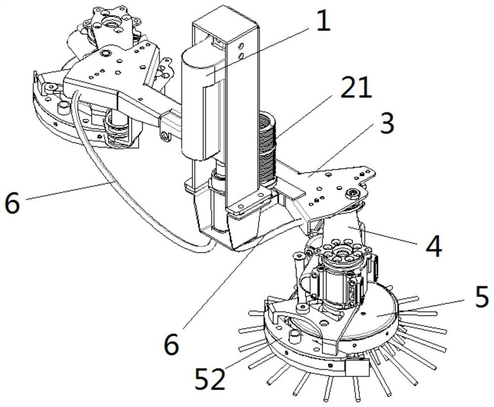 A side brush device and a cleaning robot