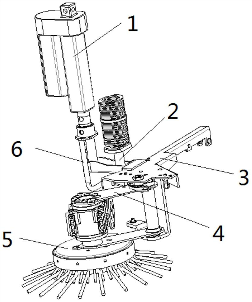 A side brush device and a cleaning robot