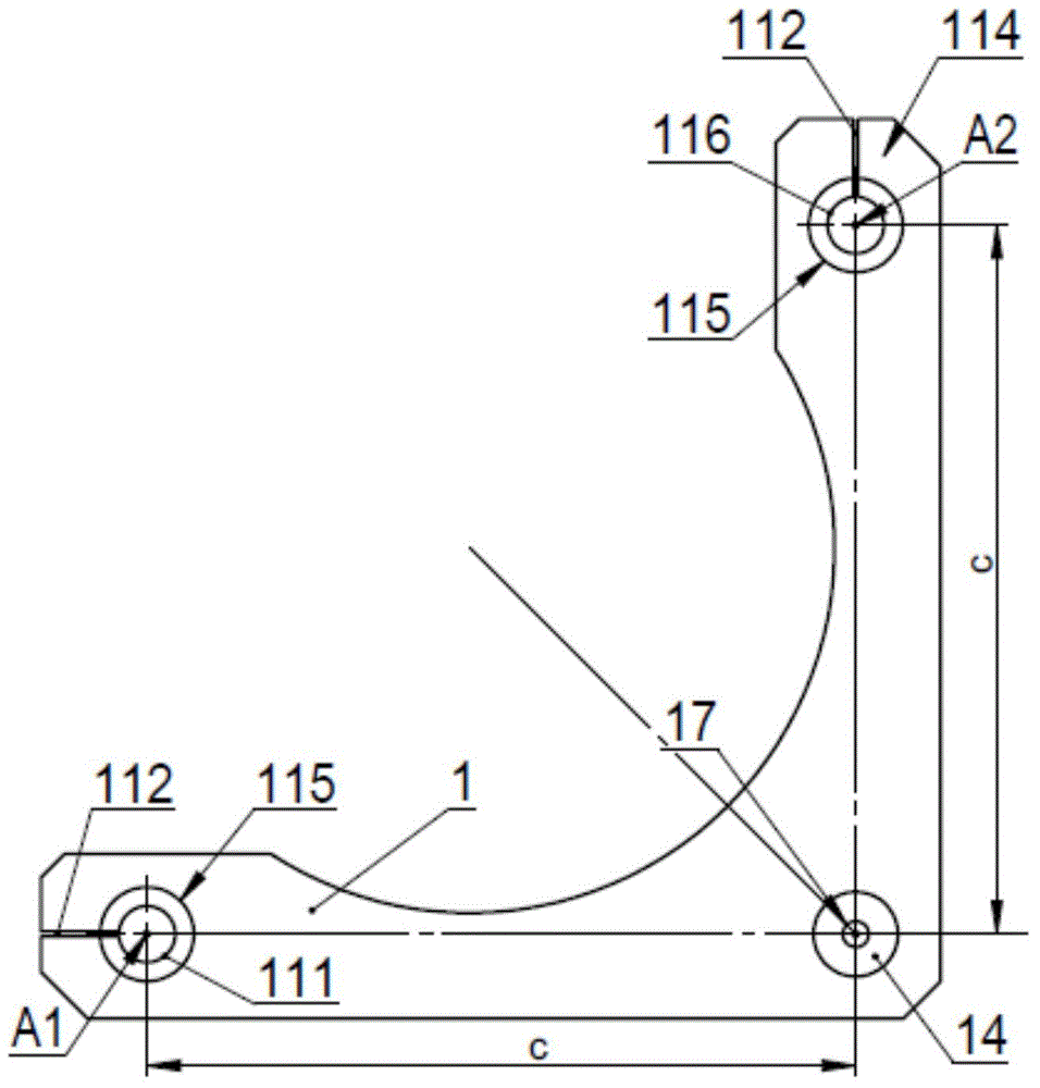 Two-dimensional angle adjusting frame