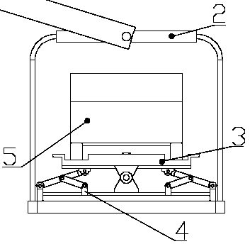 Leveling device for vehicle carrying plates of ferris wheel stereo parking garage and leveling method of the leveling device