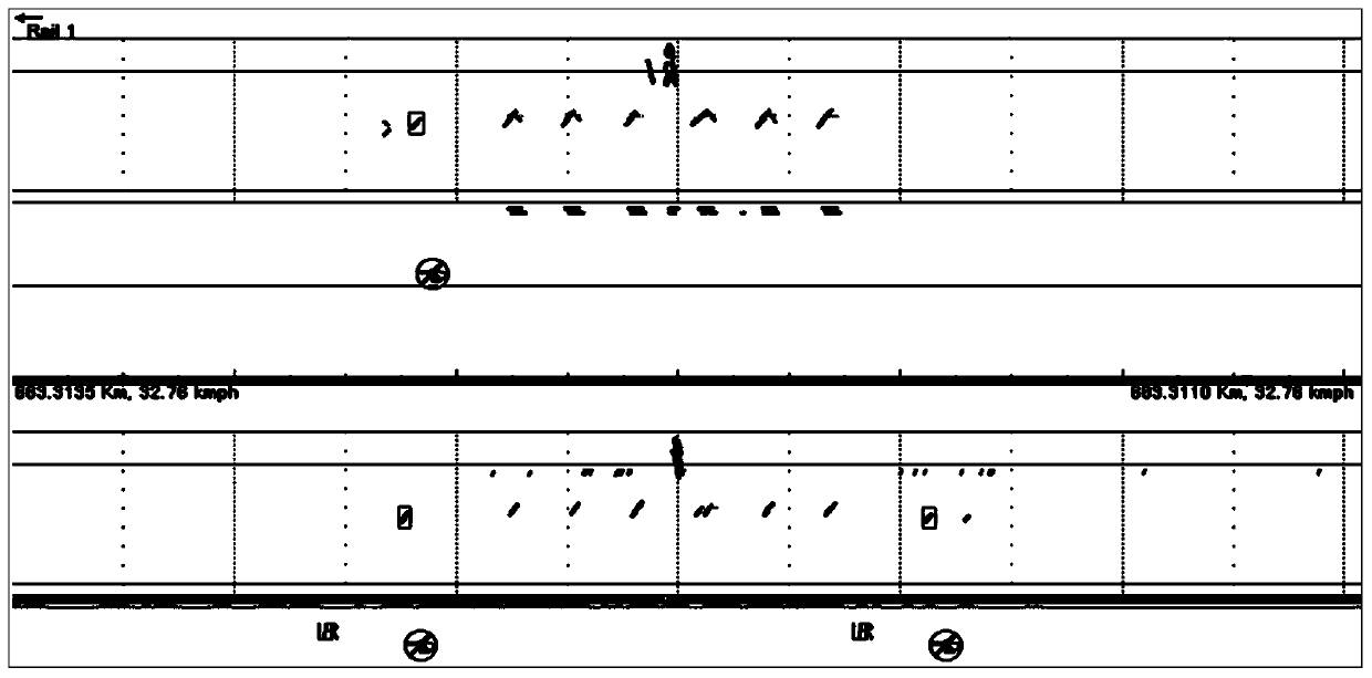 A method for parameter setting and synchronous display of a rail flaw detection gate