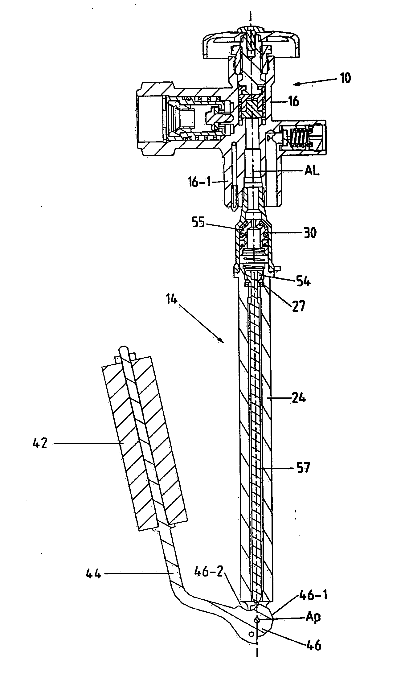 Tap assembly for a liquid vessel having an overfill protection device and a float controlled magnetic level gauge