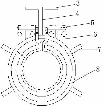 Commercial vehicle gear box three-speed gear induction quenching process