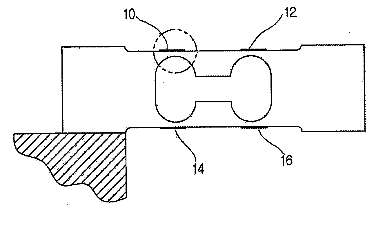 Elastic body for measuring loads and a non-contact load-measuring device using the same