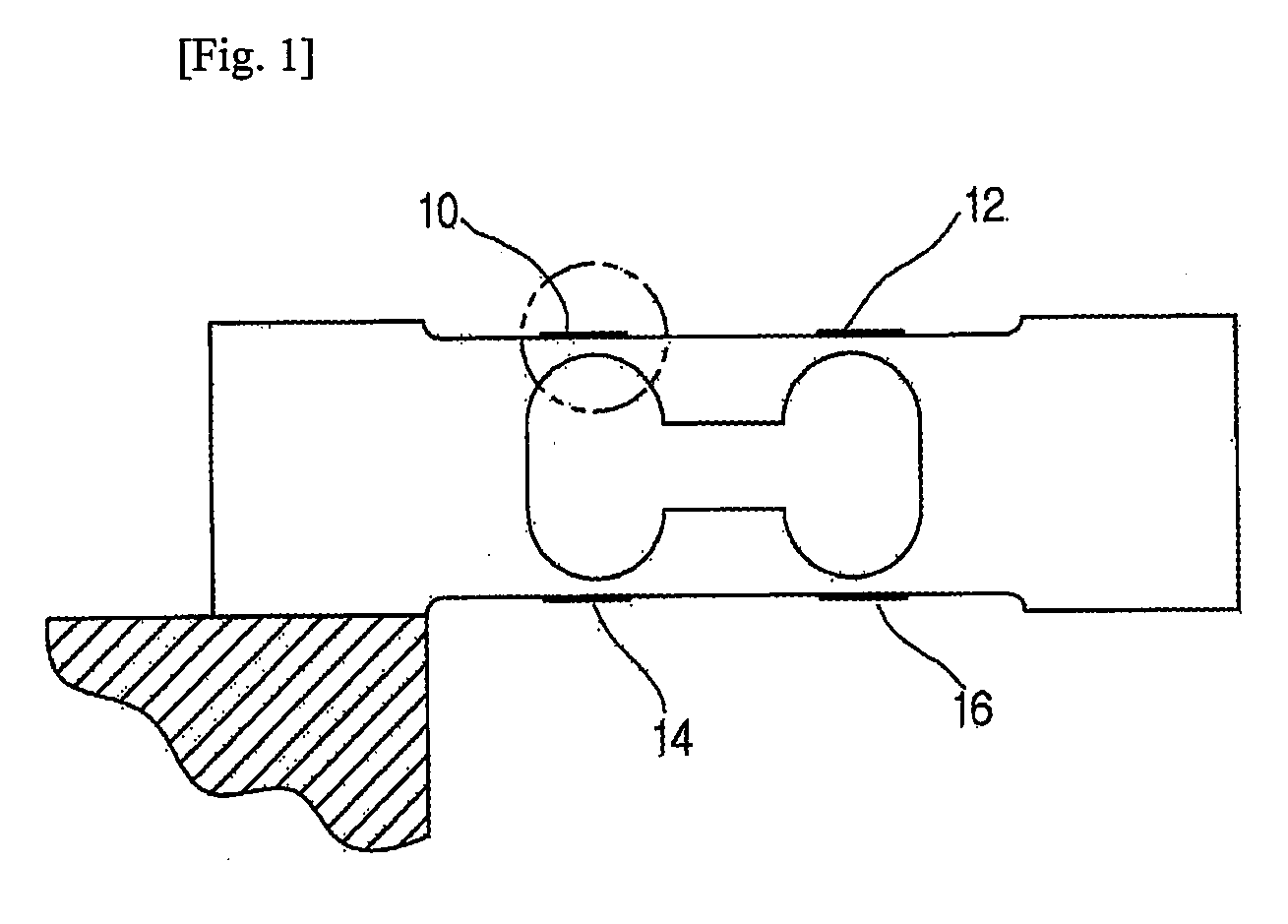 Elastic body for measuring loads and a non-contact load-measuring device using the same