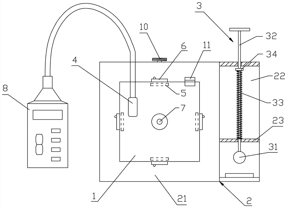 Visual and digital display type sound propagation demonstrator