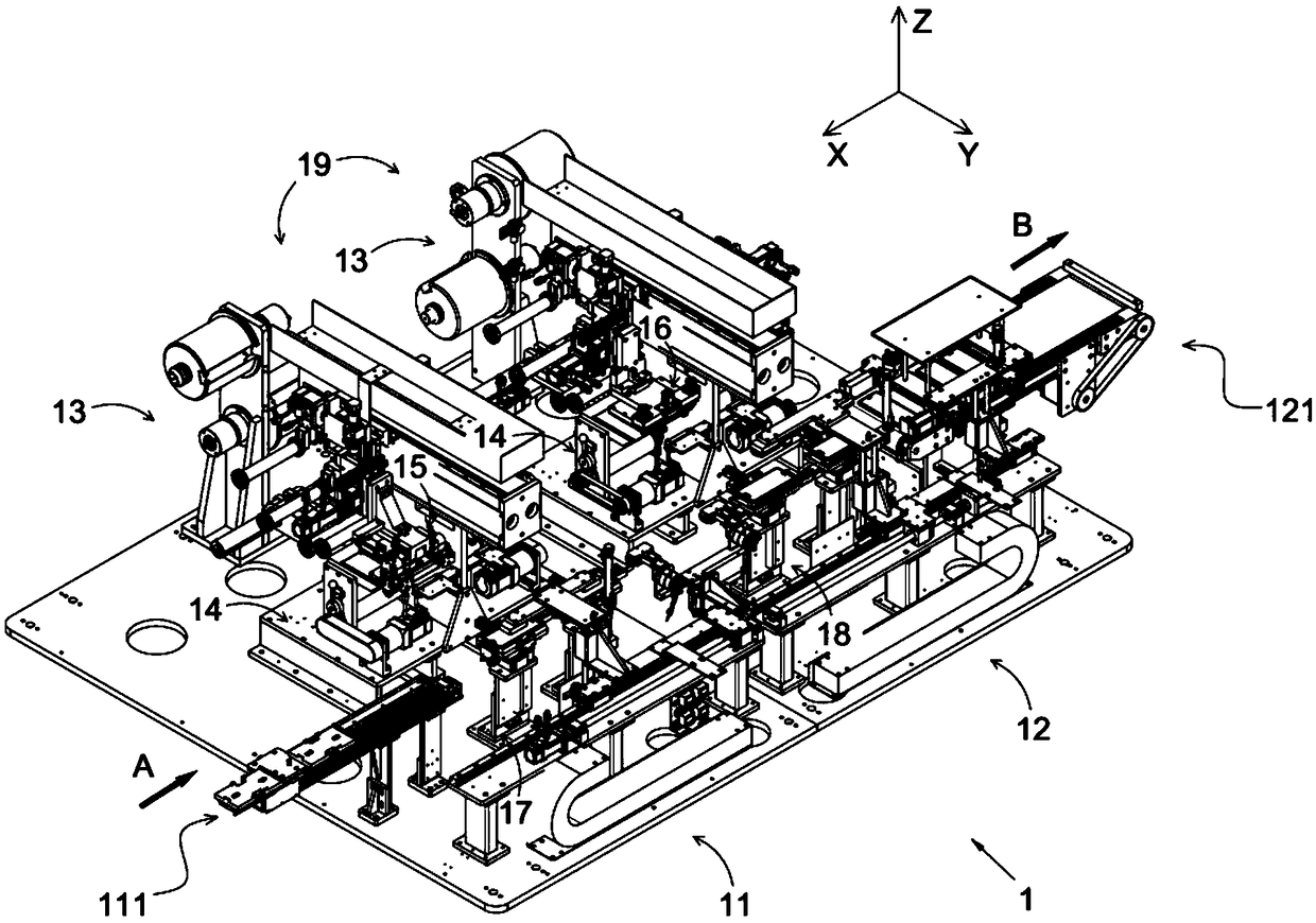 Full-automatic film coating assembly line for 3D curved glass and film coating method of full-automatic film coating assembly line