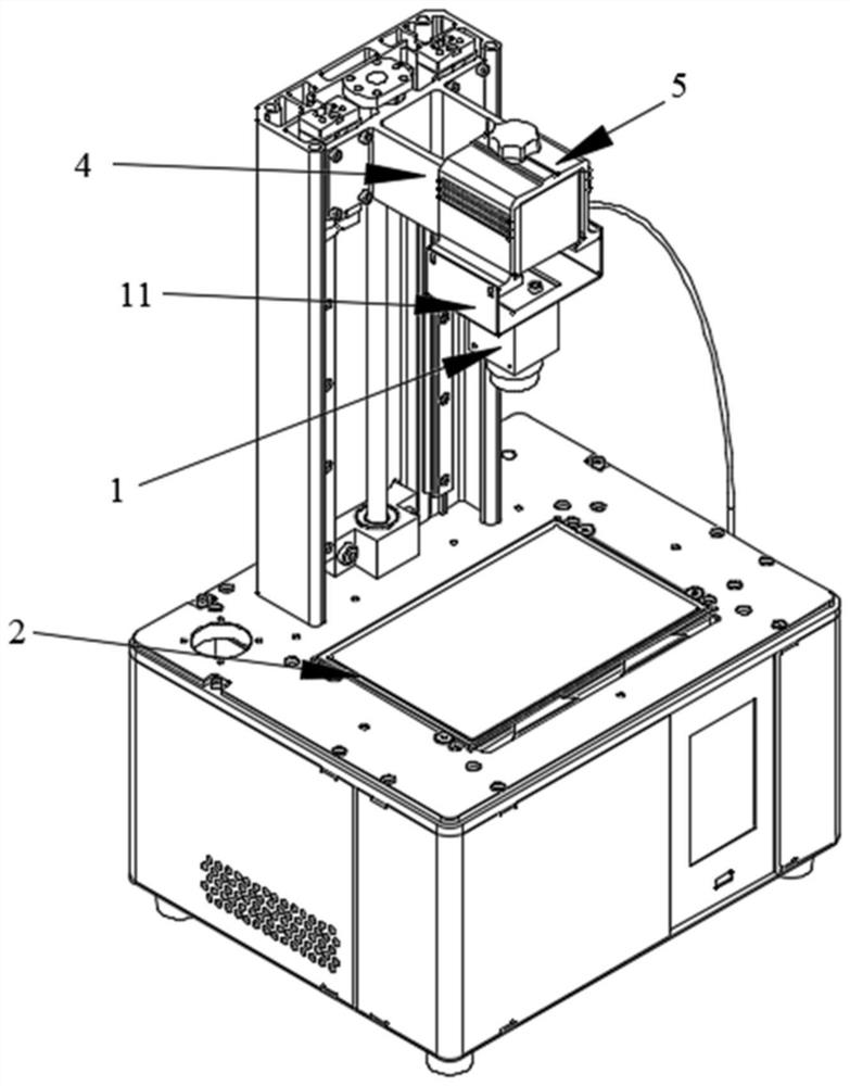 Photocuring 3D printer screen light intensity adjusting method and adjusting device