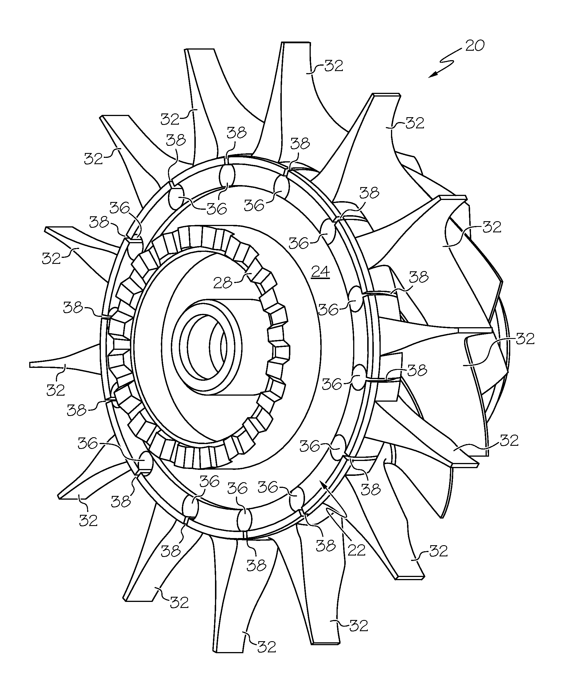 Methods for producing gas turbine engine rotors and other powdered metal articles having shaped internal cavities