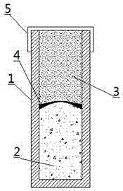 Dry powder fire extinguisher achieving automatic spraying