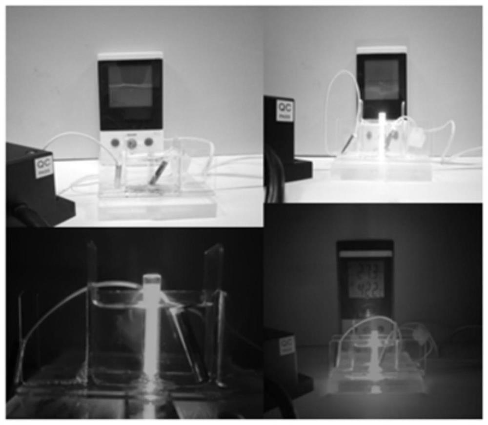 A kind of up-conversion white light solid material and its application in generating white light