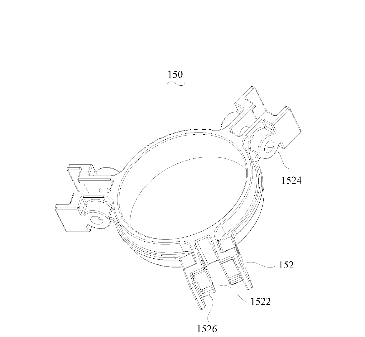 Lamp supporting device